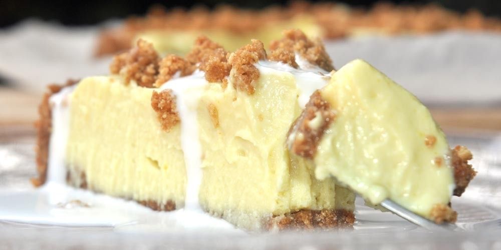 Lemon Cream Pie with a Ginger Nut Crust