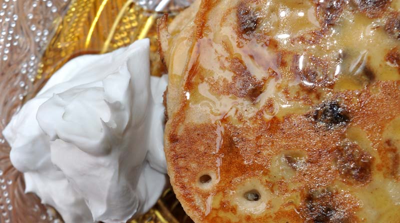 lemon and sultana pancakes