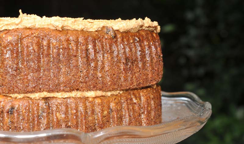 Peanut Butter Carrot Cake with Peanut Butter Frosting