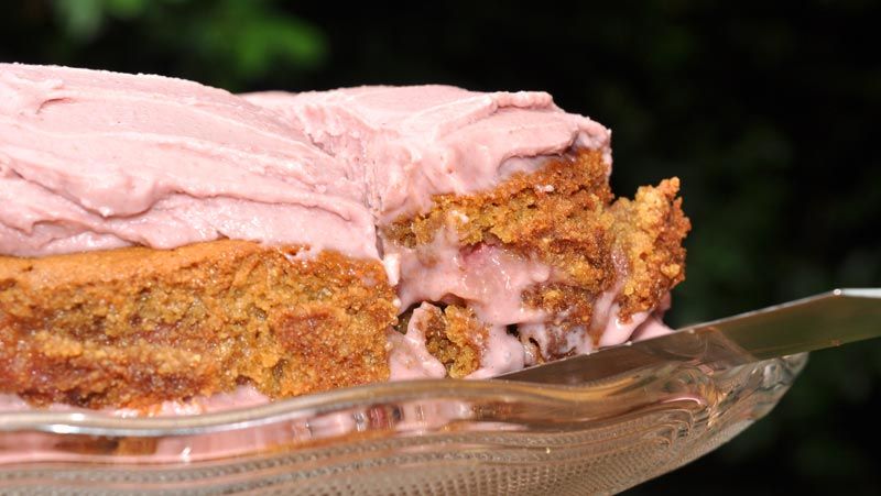 Summer Strawberry Cake with Strawberry Buttercream Frosting