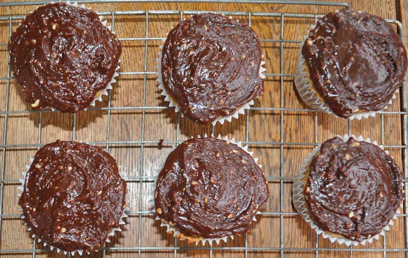 Hazelnut Cupcakes With a Chocolate Hazelnut Frosting