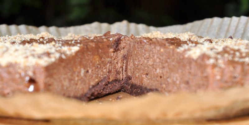 No Bake Chocolate Hazelnut Cheesecake