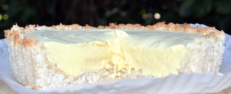 Pineapple Cream Pie with a Macadamia and Coconut Crust