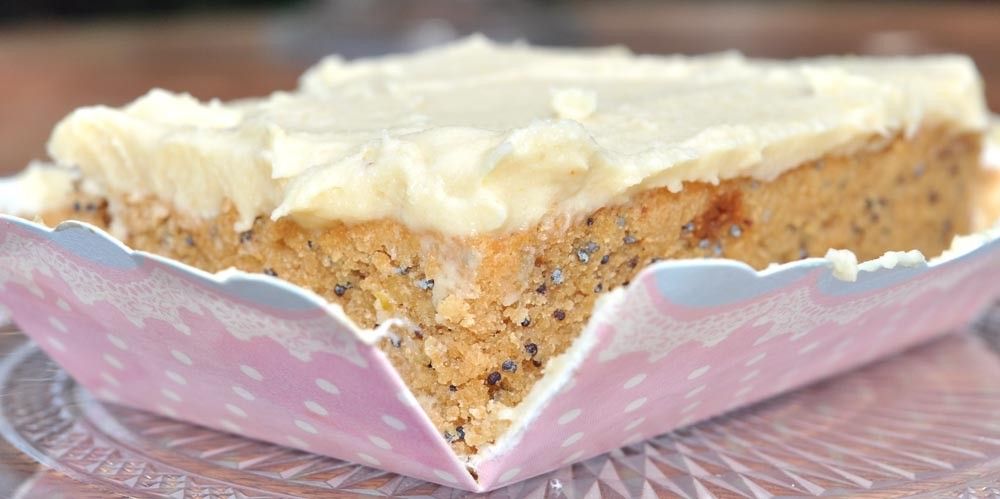 Mini Lemon Poppy Seed Loaves With Lemon Buttercream Frosting