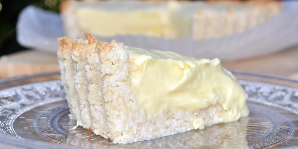 Pineapple Cream Pie with a Macadamia and Coconut Crust