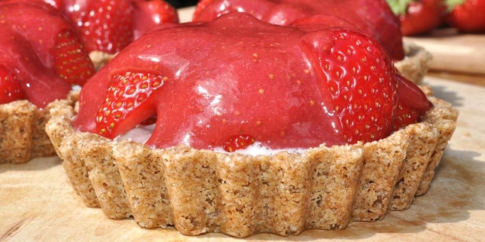 Strawberry and Coconut Cream Tart