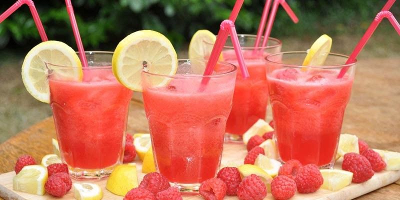 Sweet Tangy Raspberry Lemonade