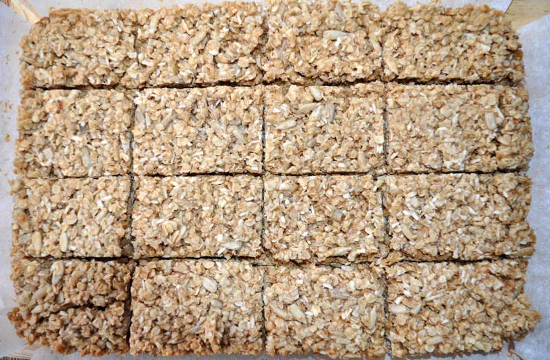 Coconut and Sunflower Seed Flapjacks