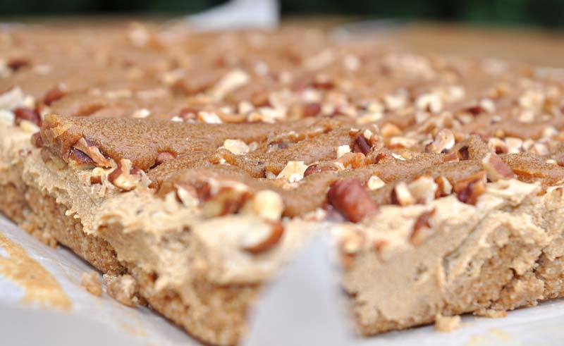 Coffee and Pecan Slice