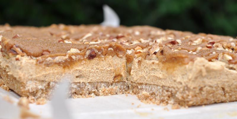 Coffee and Pecan Slice