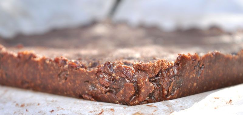 No Bake Chocolate Hazelnut Energy Bars