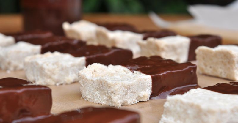 Chocolate Dipped Orange Shortbread