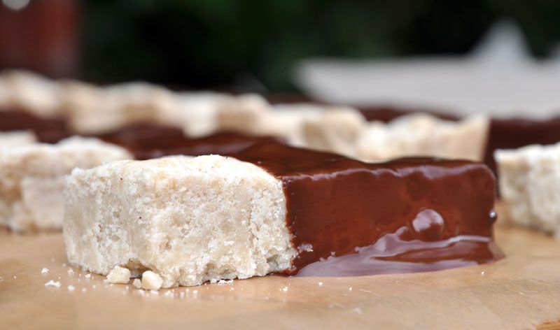 Chocolate Dipped Orange Shortbread