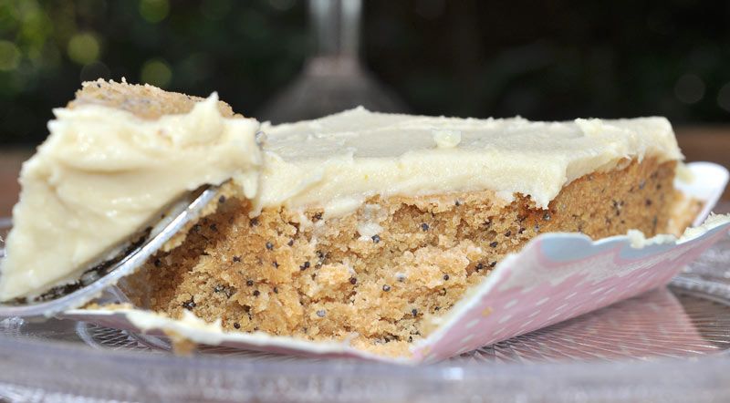 Lemon Poppyseed Mini Loaves With Lemon Buttercream Frosting