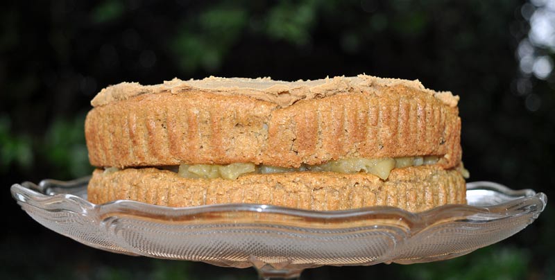 Mothers Day Apple Caramel Cake