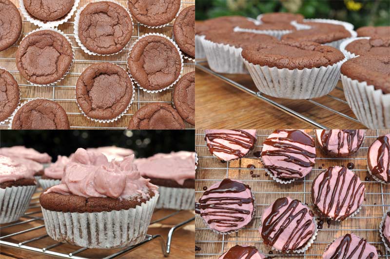 Chocolate Cupcakes With Strawberry Cheesecake Frosting 0002