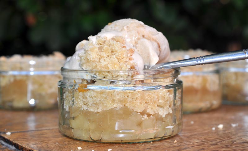 Individual Apple Crumble