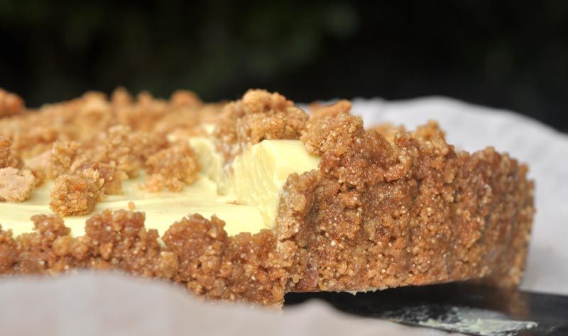 Lemon Cream Pie With A Ginger Nut Crust
