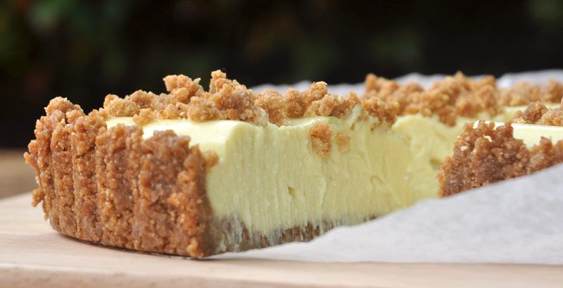 Lemon Cream Pie With A Ginger Nut Crust