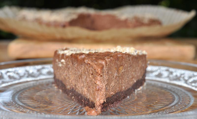 No Bake Chocolate Hazelnut Cheesecake