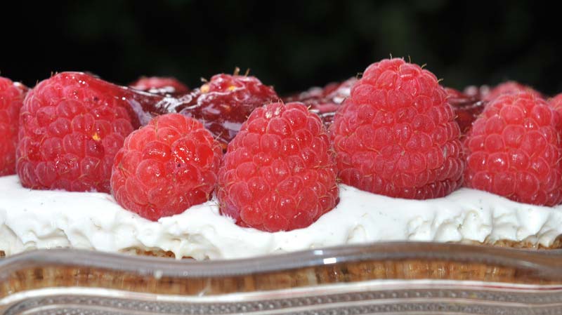 Raspberry and Vanilla Cheesecake