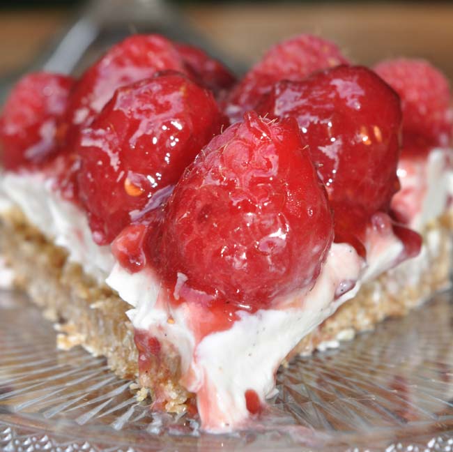 Raspberry and Vanilla Cheesecake