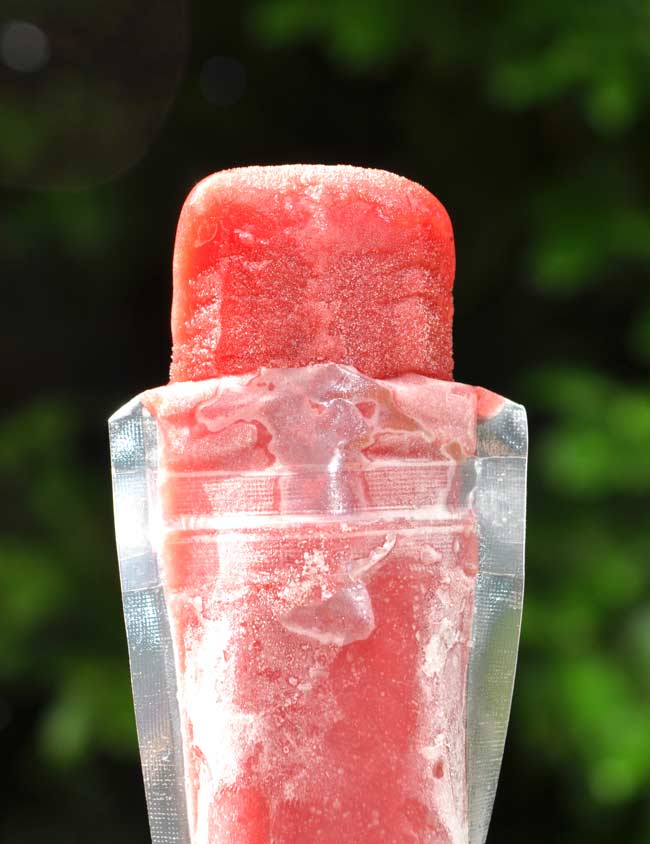 Strawberry Pomegranate and Blackcurrant Popsicles