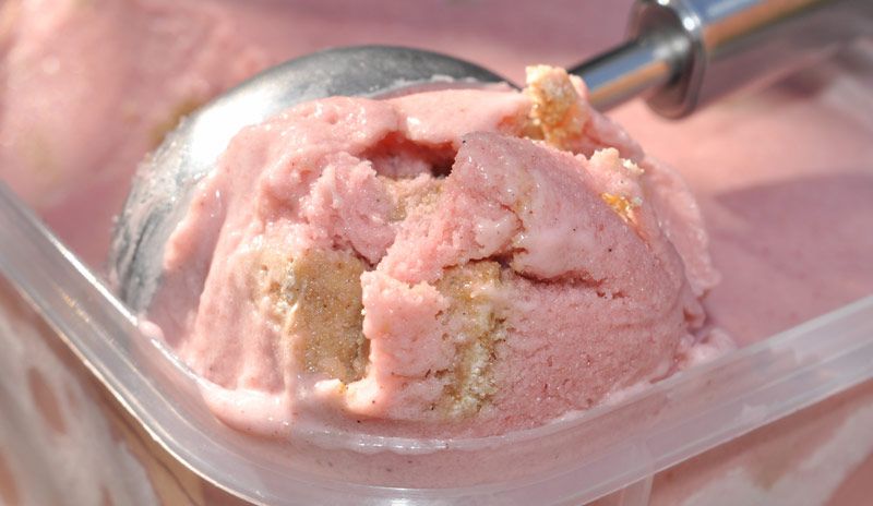 Super Simple Strawberry Cheesecake Ice Cream