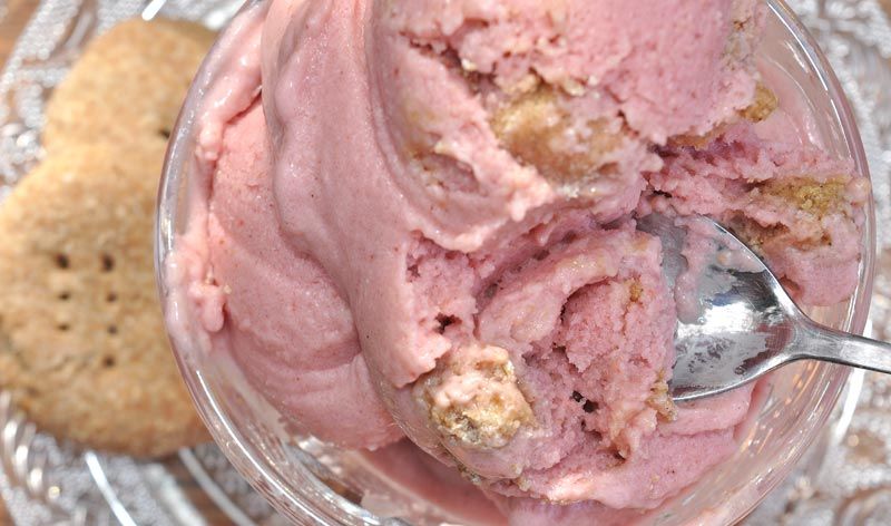 Super Simple Strawberry Cheesecake Ice Cream