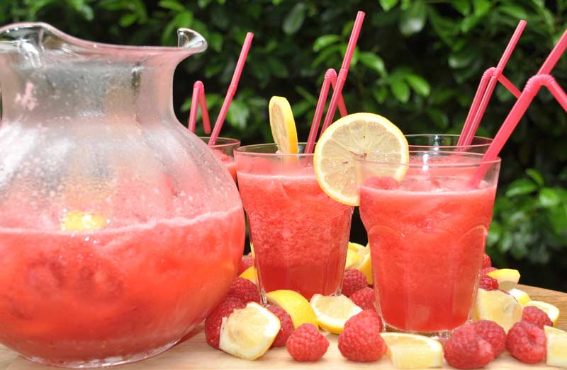 Sweet Tangy Raspberry Lemonade